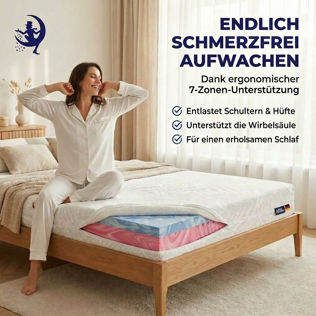 Premium Hybrid 22 â Gel & Kaltschaummatratze H2/H3 mit 7 Zonen