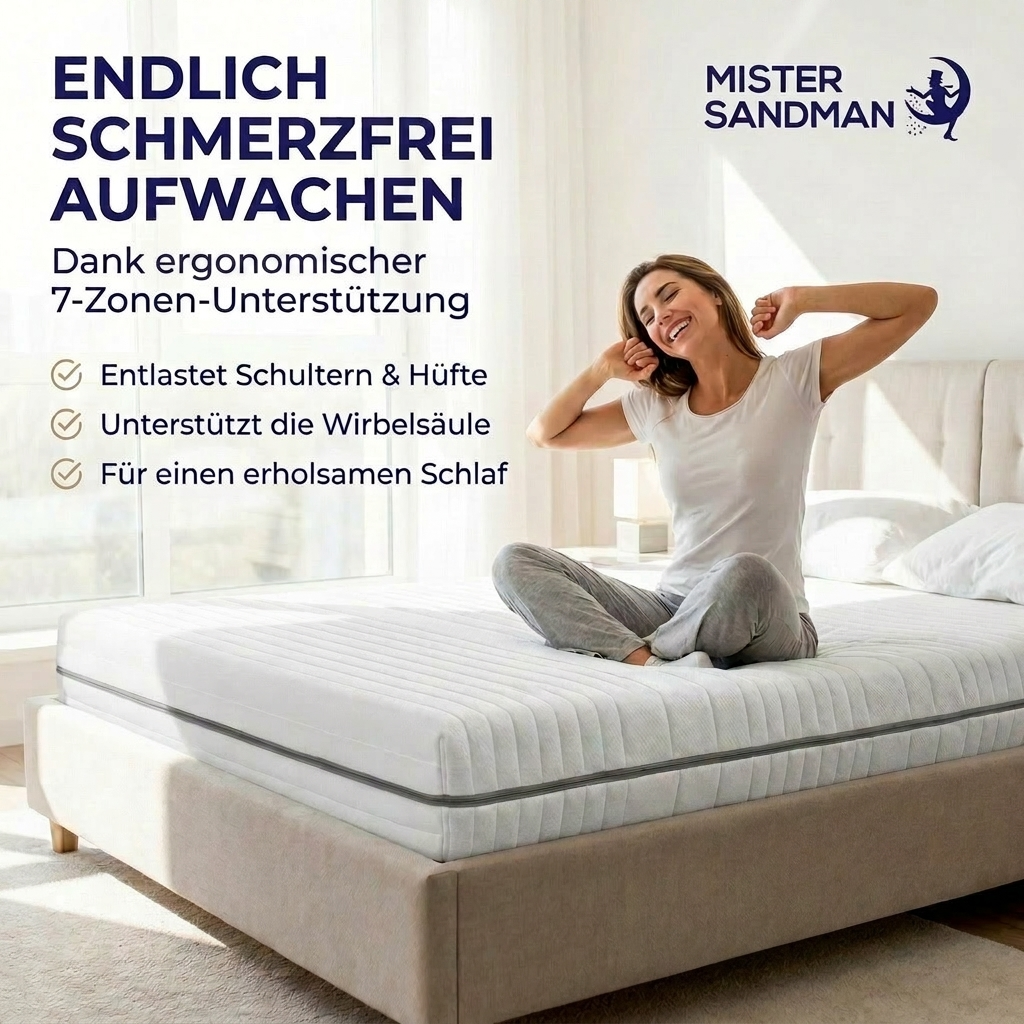 Komfort Plus 25 – Kaltschaummatratze mit 7-Zonen
