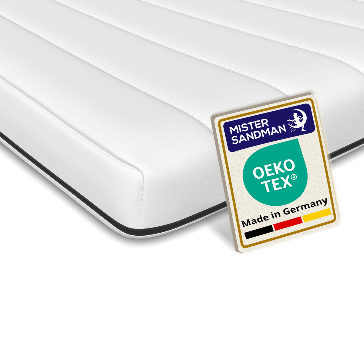 The premium Topper is made in germany by our partner Bönning und Sommer and all materials are Oeko Tex Certified