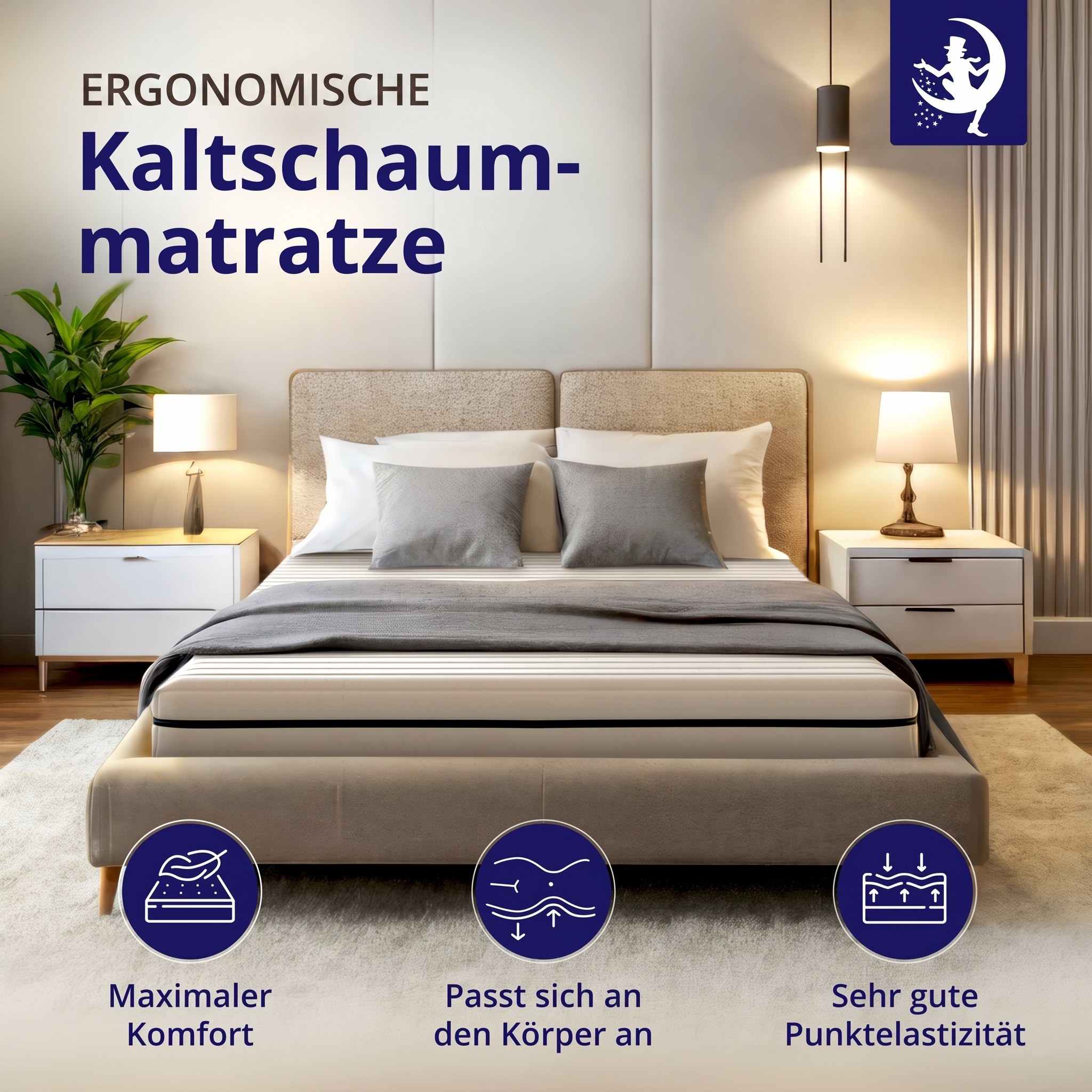 Flip Classic 15 – Cold Foam Mattress H2/H3 ergonomic