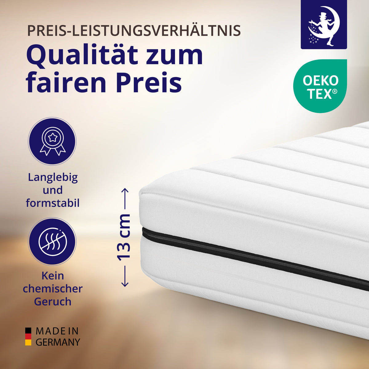 kaltschaummatratze 13 cm mit top preis leistung langlebig ergonomisch und made in germany