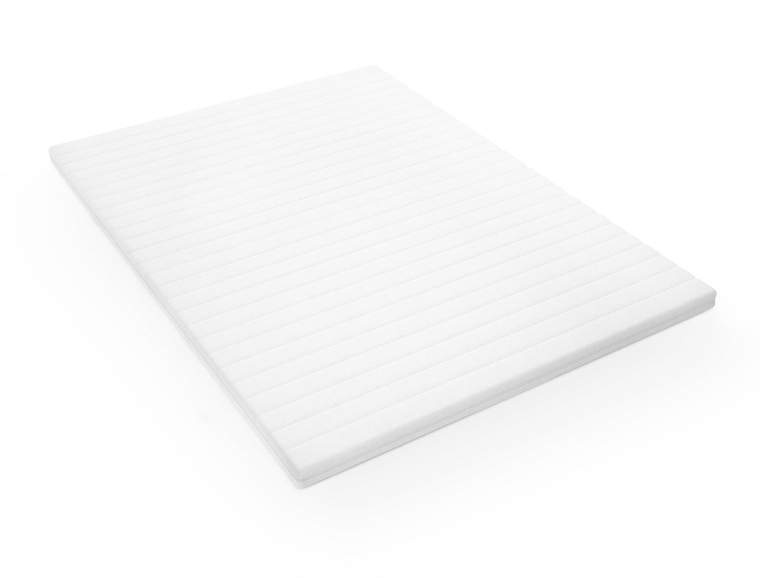 Kaltschaum Topper 5cm schräg von oben – komfortable Matratzenauflage für besseren Schlaf und Matratzen-Schutz